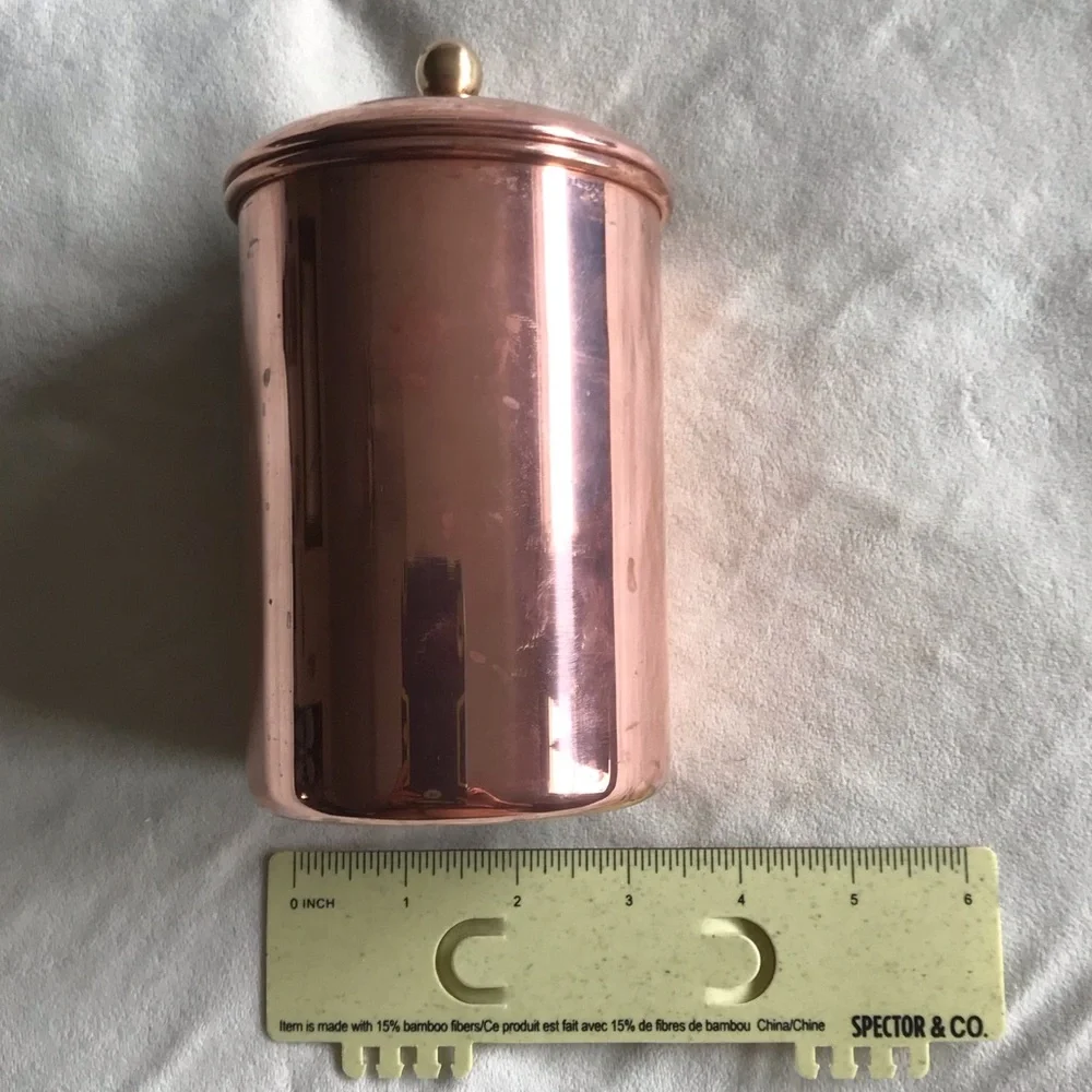 Williams-Sonoma Copper Canister with Lid - Rose Copper Finish